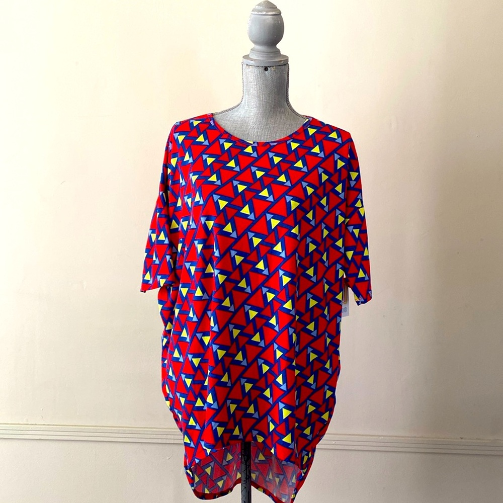 LuLaRoe “IRMA” HIGH-LOW TUNIC OVERSIZED TOP SIZE SMALL 🌟NWT🌟